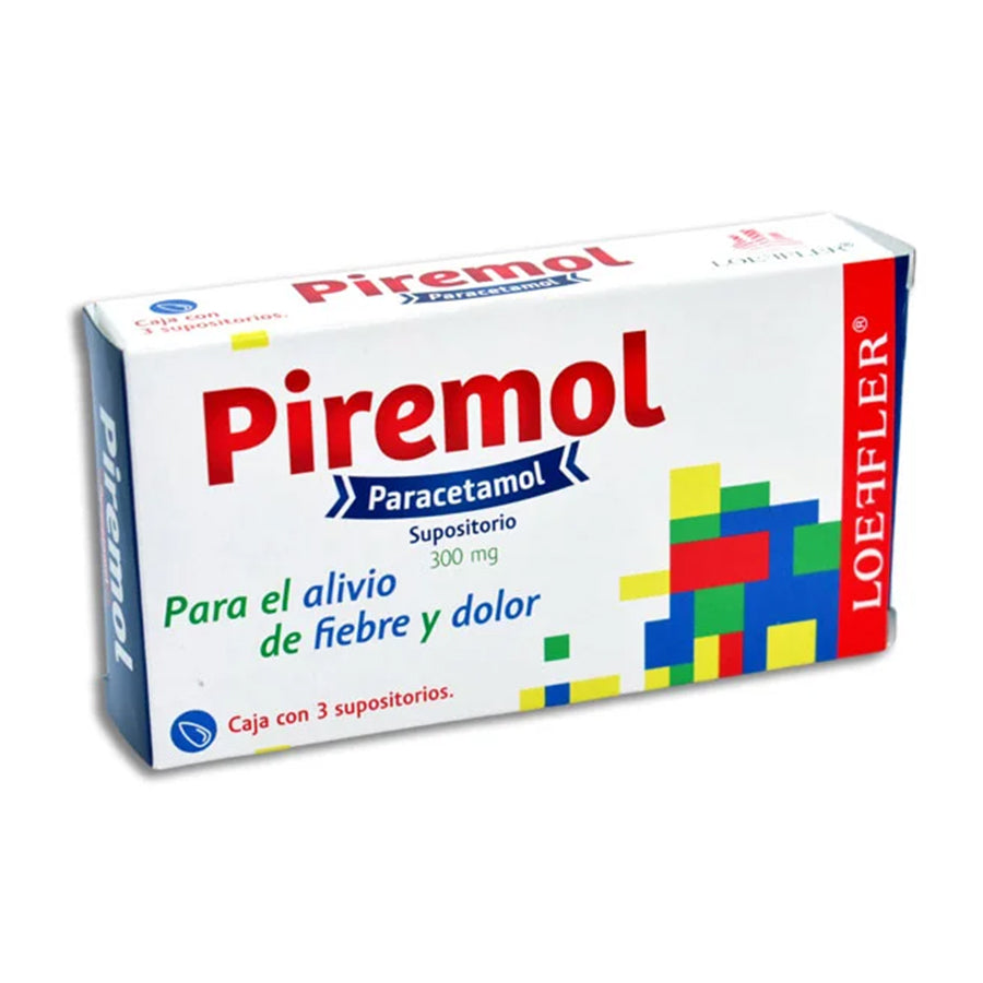 PIREMOL (PARACETAMOL) 300MG C/3 SUPOSITORIOS