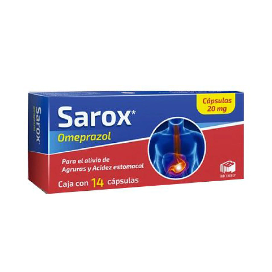 SAROX (OMEPRAZOL) 20MG C/14 CAPS