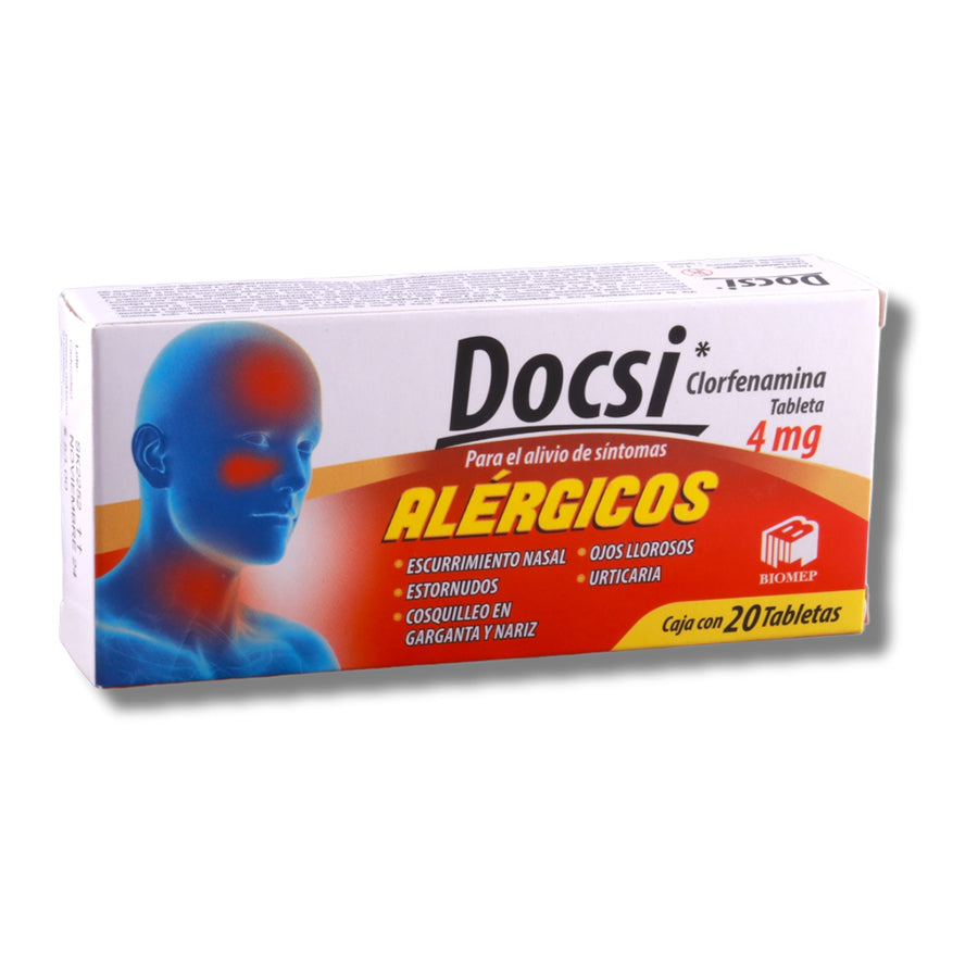 DOCSI (CLORFENAMINA) 4MG C/20 TAB