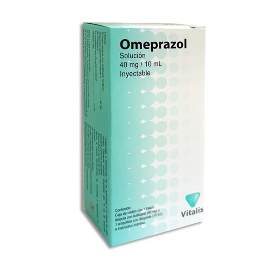 OMEPRAZOL 40MG/10ML SOLUCIÓN INYECTABLE CAJA C/ 1 FRASCO ÁMPULA ...