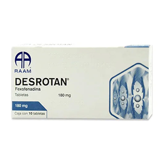 DESROTAN (FEXOFENADINA)180MG C/10 TAB
