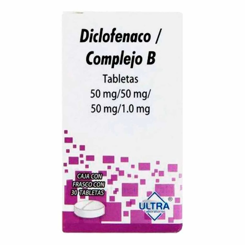 DICLOFENACO/COMPLEJO B 30TABLETAS - Regiofarma - Farmacia A Domicilio