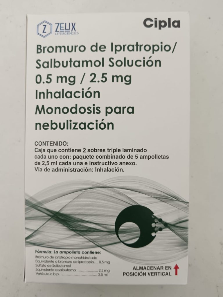 BROMURO DE IPRATROPIO/SALBUTAMOL SOLUCIÓN 0.5MG/2.5MG PARA NEBULIZACIÓN ...